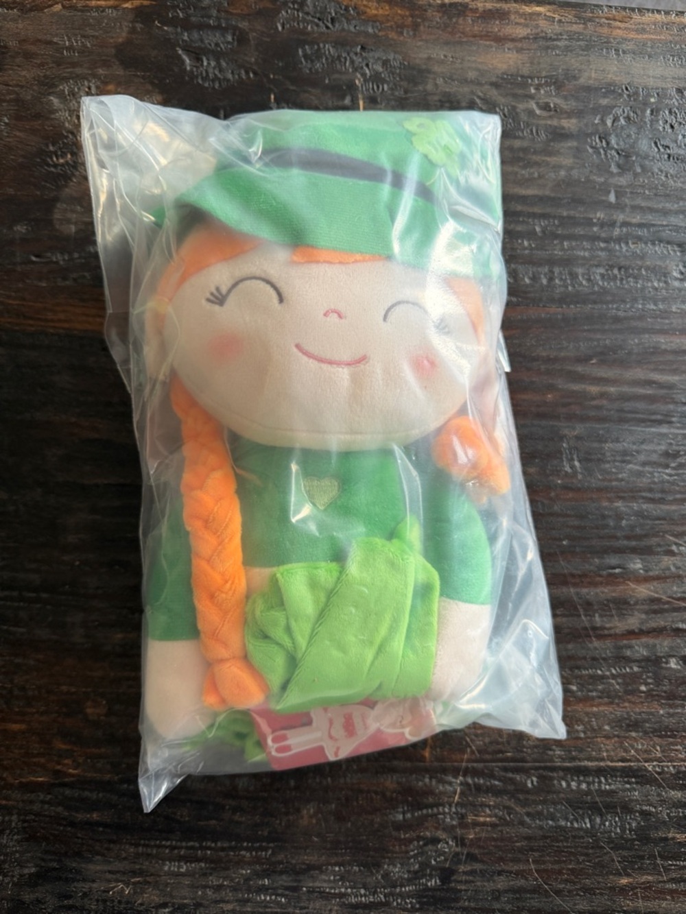 Gloveleya plush dolls Saint Patrick’s day grift soft blessing baby girl